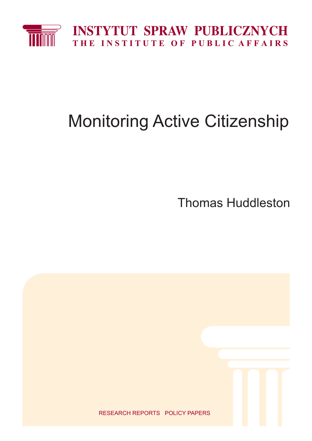 Monitoring Active Citizenship