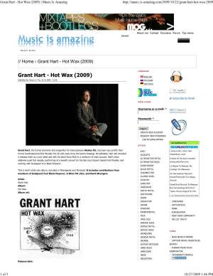 Grant Hart - Hot Wax (2009) | Music Is Amazing