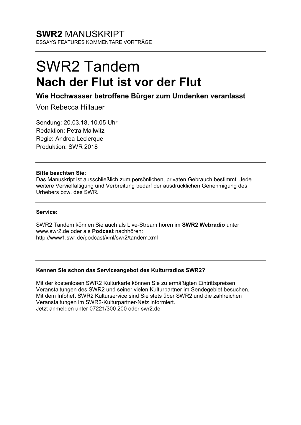 Nach Der Flut Ist Vor Der Flut Wie Hochwasser Betroffene Bürger Zum Umdenken Veranlasst Von Rebecca Hillauer