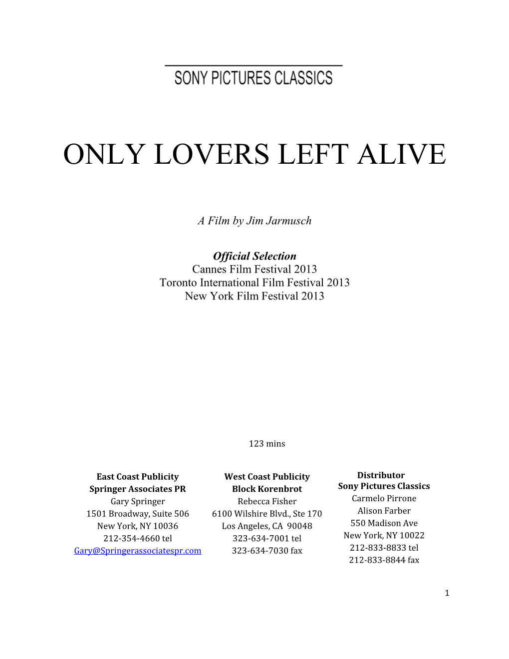 Only Lovers Left Alive