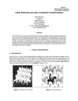 Glide Reflection and Other Combined Transformations