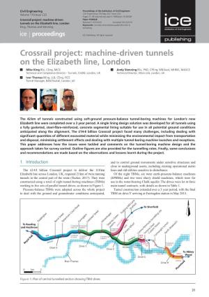 Crossrail Project: Machine-Driven Tunnels on the Elizabeth Line, London