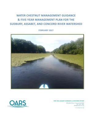 Water Chestnut Management Guidance & Five-Year
