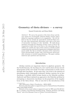 Geometry of Theta Divisors — a Survey