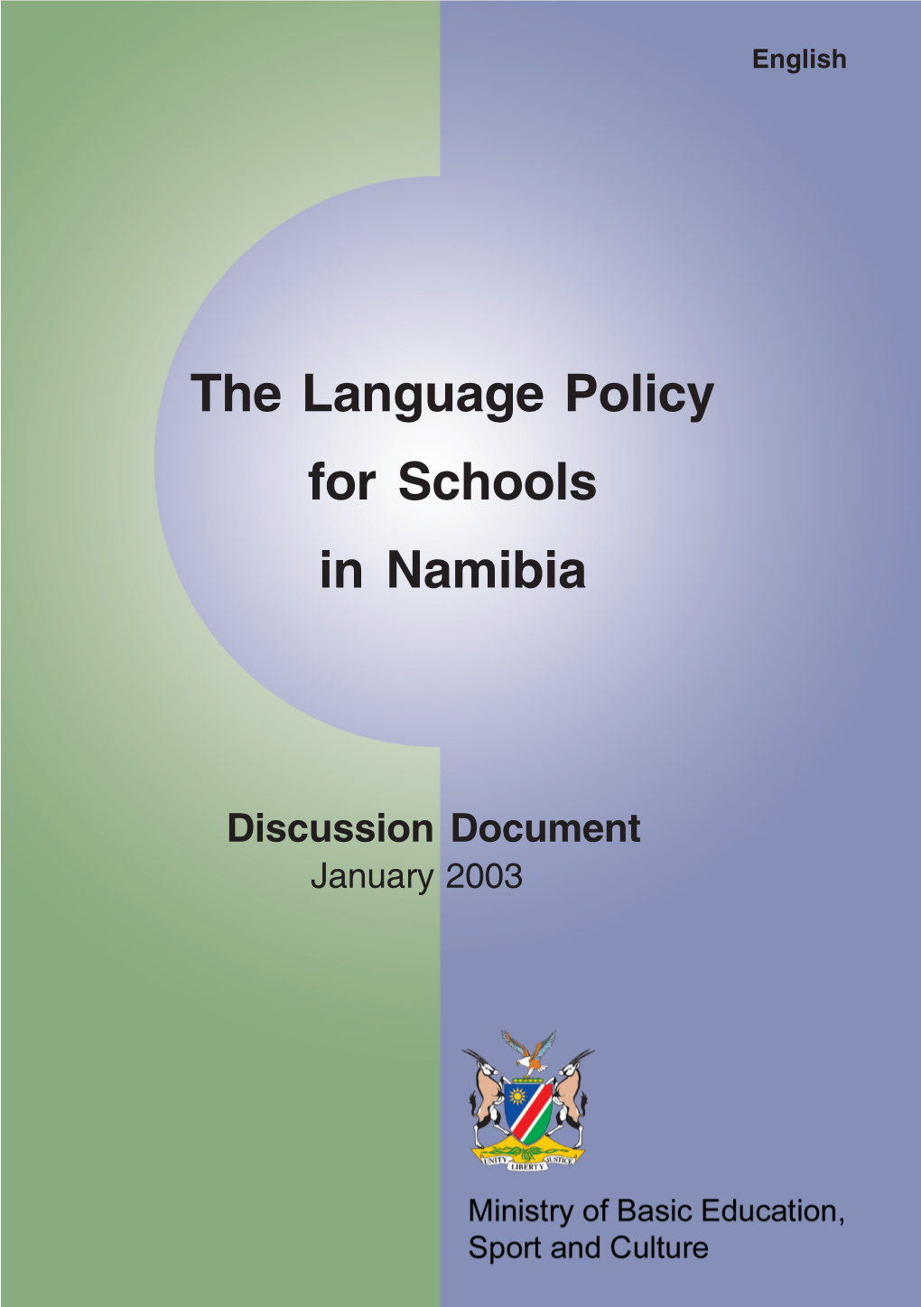 Language Policy for Schools in Namibia