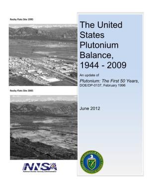 The United States Plutonium Balance, 1944