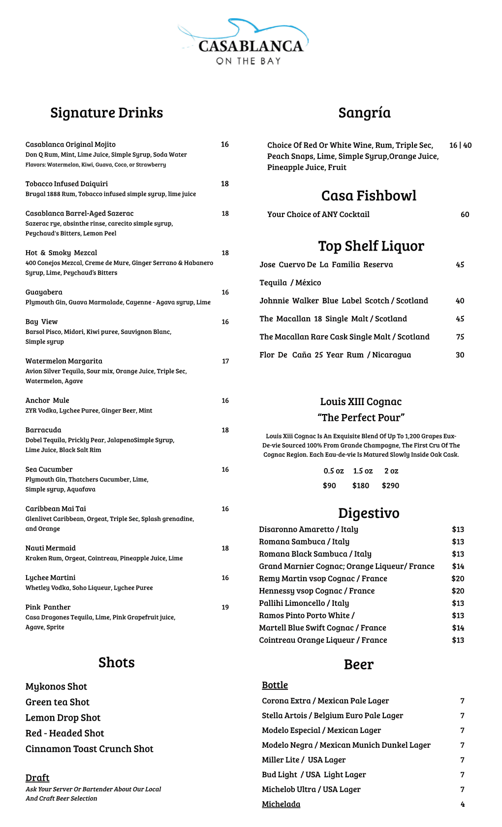 CB Cocktail Menu March 2021