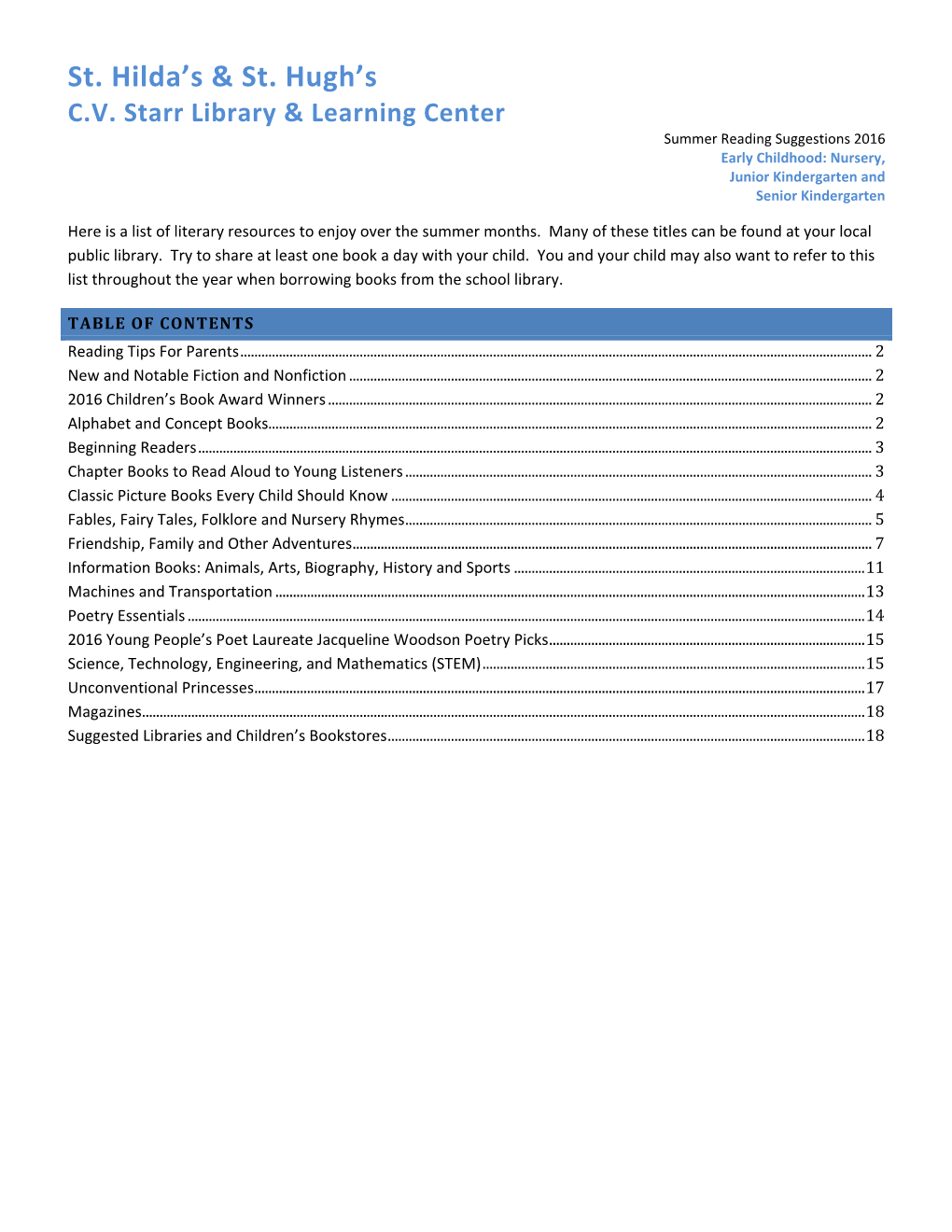 St. Hilda's & St. Hugh's CV Starr Library & Learning Center