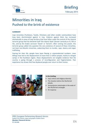 EPRS Briefing: Minorities in Iraq