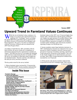 Upward Trend in Farmland Values Continues