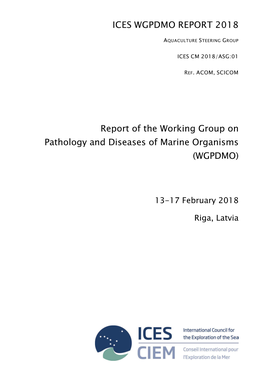Working Group on Pathology and Diseases of Marine Organisms (WGPDMO)