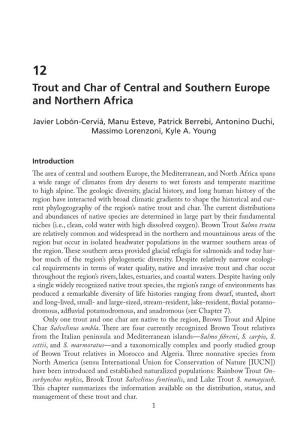 Trout and Char of Central and Southern Europe and Northern Africa