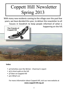 Coppett Hill Newsletter Spring 2013