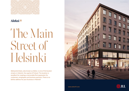 Aleksanterinkatu, Also Known As Aleksi, Is One of the Busiest Streets in Helsinki, the Capital of Finland