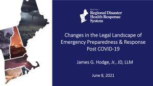 Changes in the Legal Landscape Post-COVID-19 Webinar 6-8-21