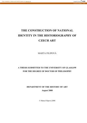 The Construction of National Identity in the Historiography of Czech Art