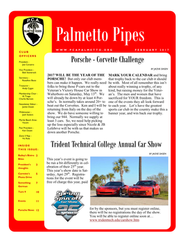Palmetto Pipes February 2017