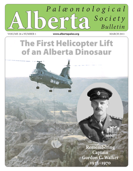 The First Helicopter Lift of an Alberta Dinosaur