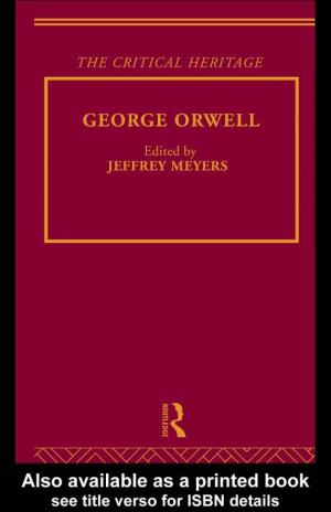 George Orwell: the Critical Heritage