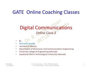 Digital Communications GATE Online Coaching Classes