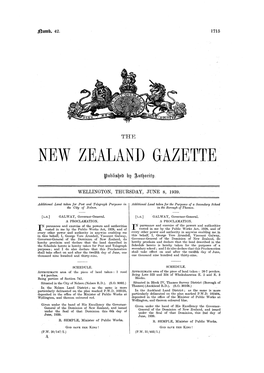 New Zealand G-.Azette