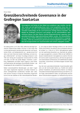 Grenzüberschreitende Governance in Der Großregion Saarlorlux