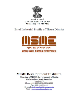 3. Industrial Scenario of Thane