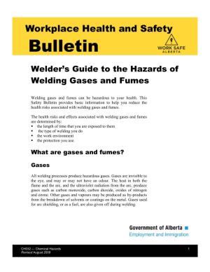 A Welder's Guide to the Hazards of Welding Gases and Fumes
