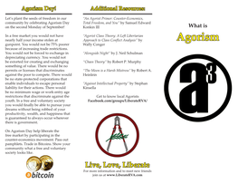 Agorism Day! Additional Resources