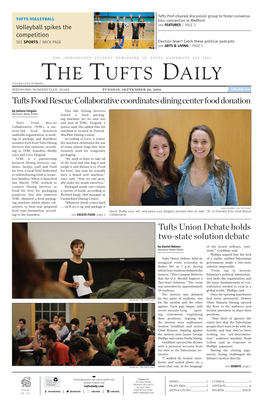 The Tufts Daily Volume Lxxii, Number 8