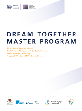 Dream Together Master Program