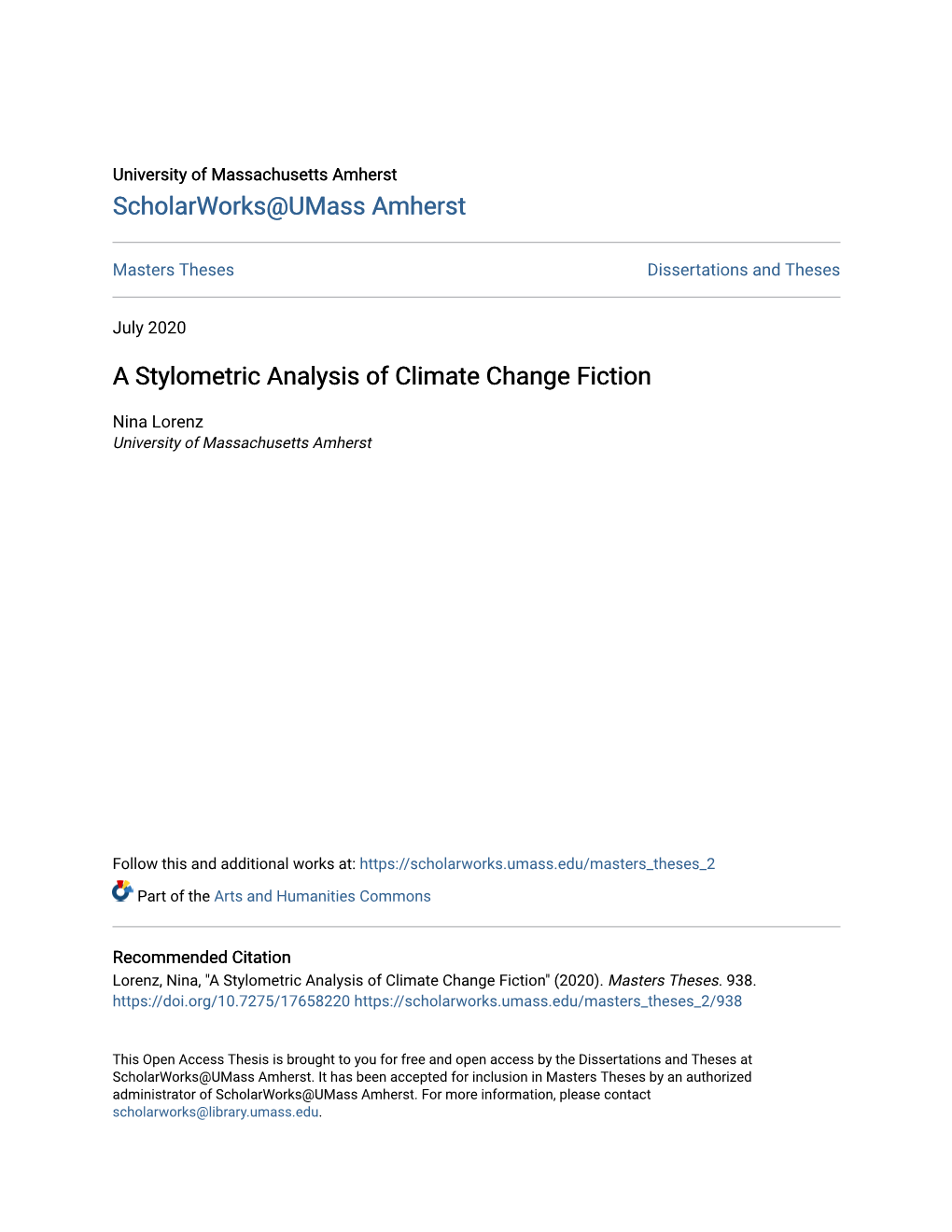 A Stylometric Analysis of Climate Change Fiction