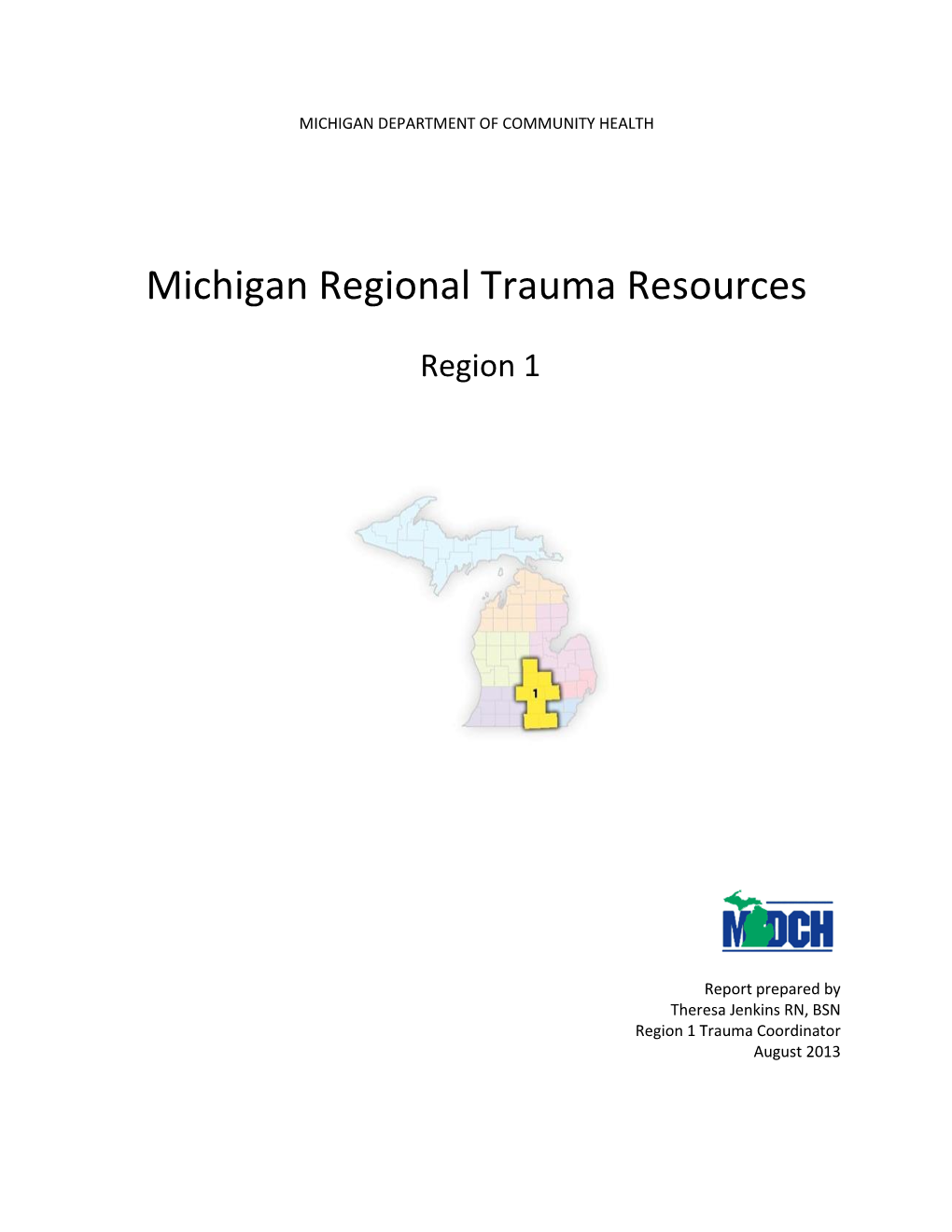 Michigan Regional Trauma Resources