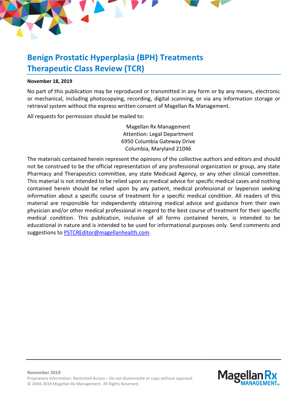 Benign Prostatic Hyperplasia