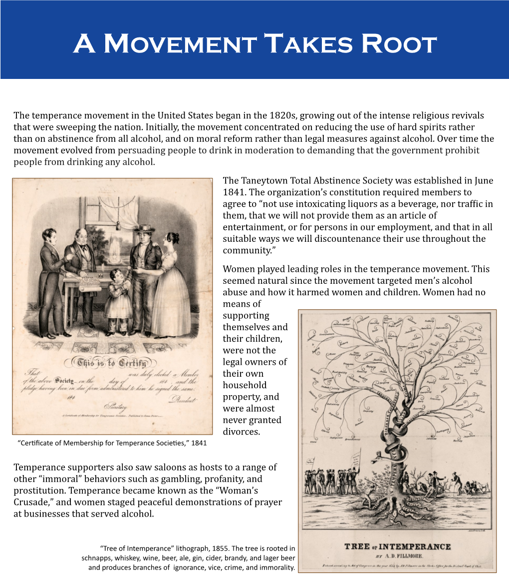 A Movement Takes Root