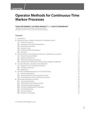 Operator Methods for Continuous-Time Markov Processes