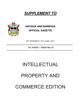 Intellectual Property and Commerce Edition