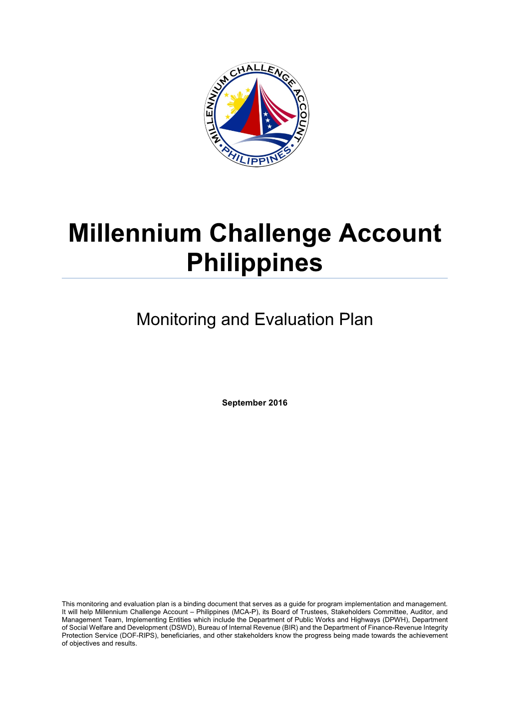 Millennium Challenge Account Philippines