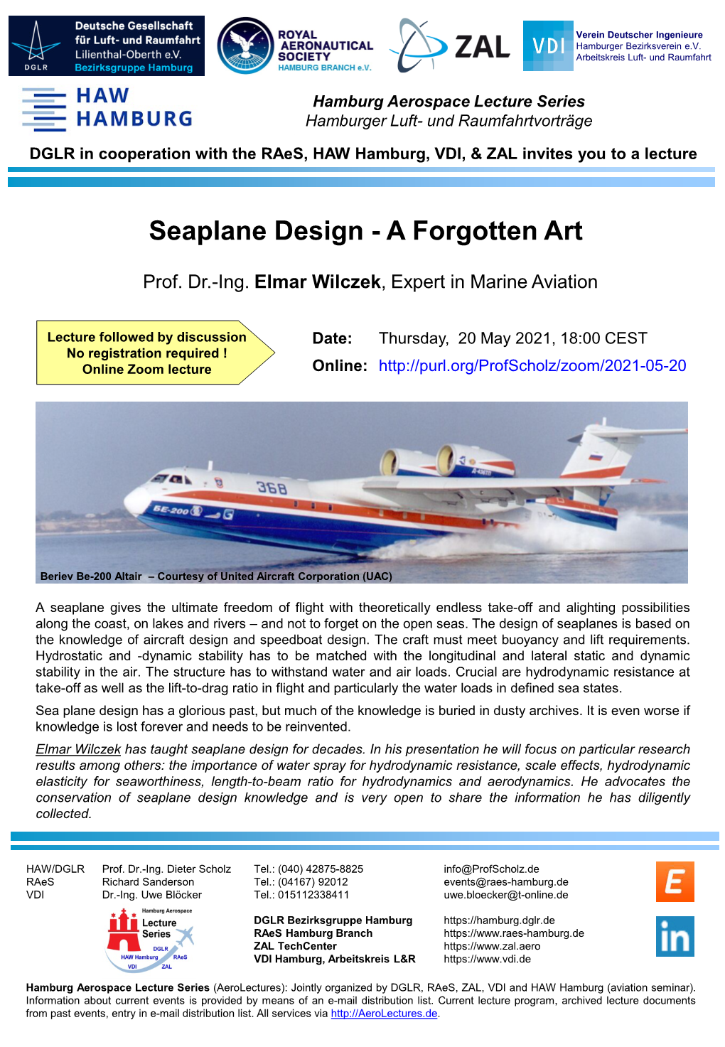 Seaplane Design - a Forgotten Art