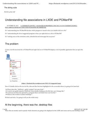 Understanding File Associations in LXDE and Pcmanfm