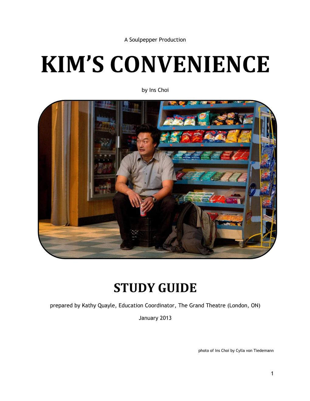 Kim's Convenience – a Study Guide