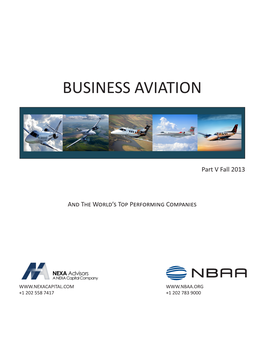 Business Aviation and the World's Top Performing Companies