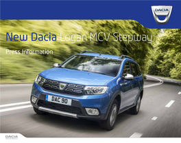 New Dacia Logan MCV Stepway Press Information Contents
