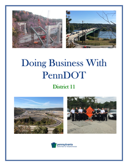Doing Business with Penndot District 11