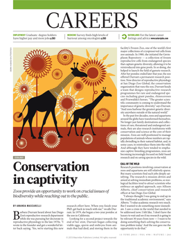 Conservation in Captivity