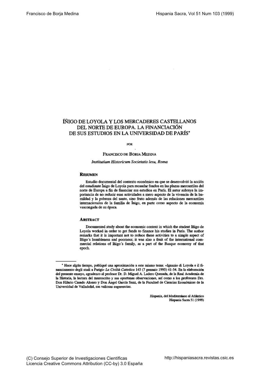 Íñigo De Loyola Y Los Mercaderes Castellanos Del Norte De Europa. La