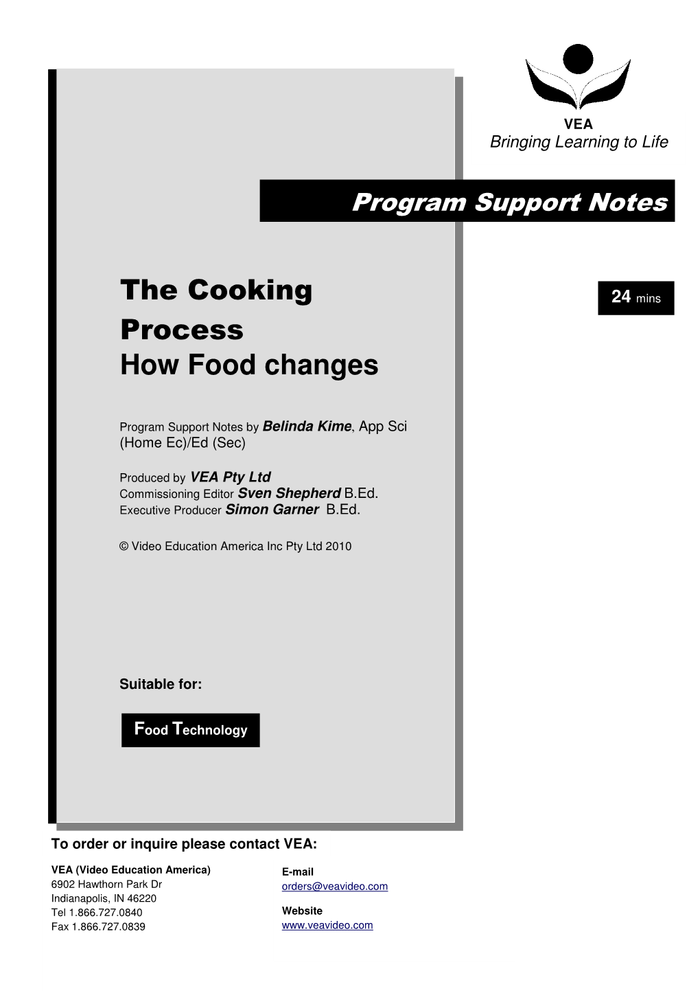 The Cooking Process How Food Changes