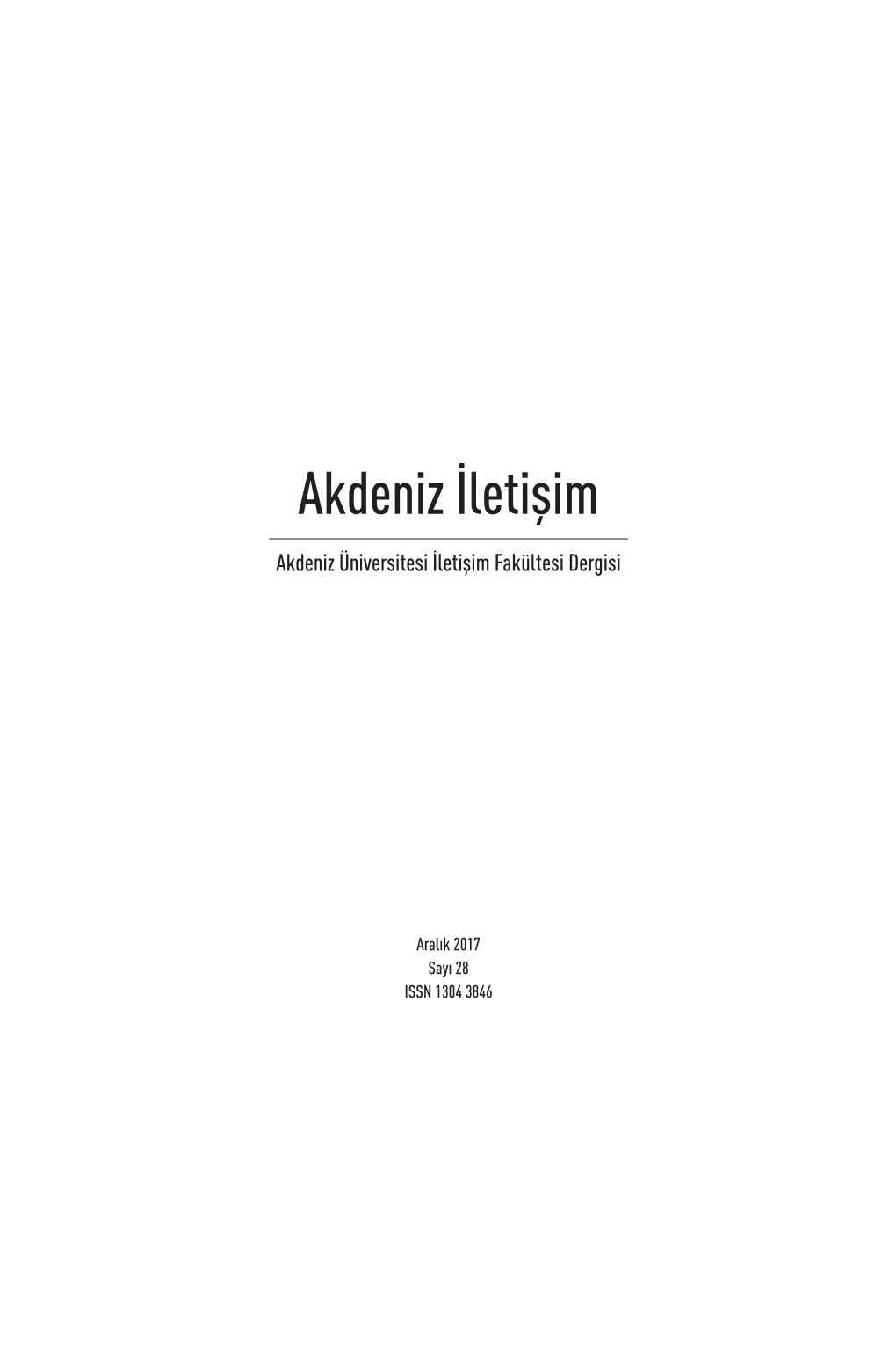 Akdeniz İletişim