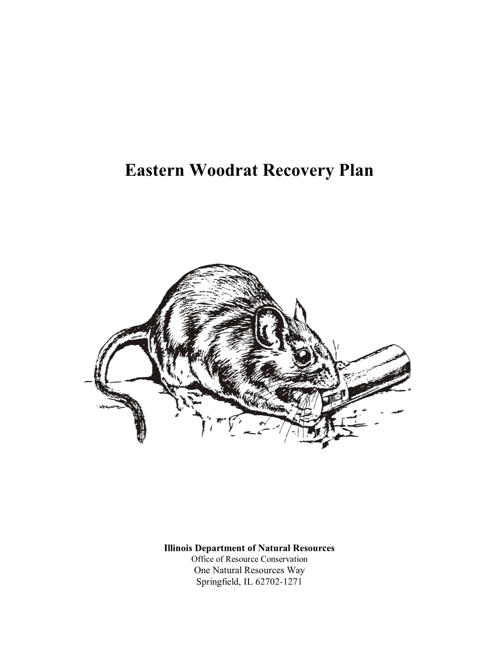 Eastern Woodrat Recovery Plan