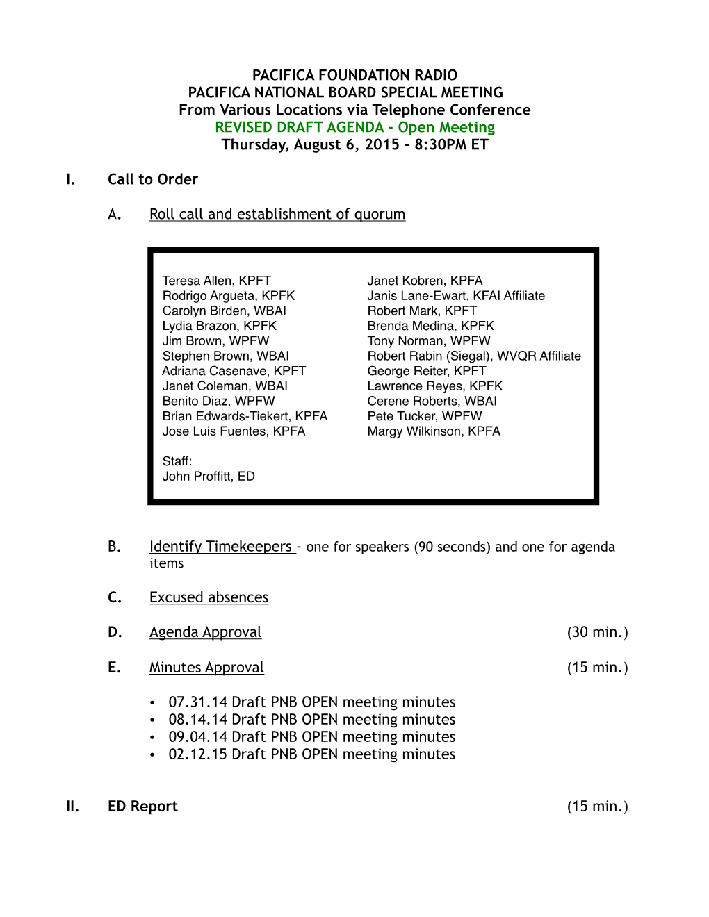 08.06.15 Revised Draft PNB OPEN Agenda.Pages